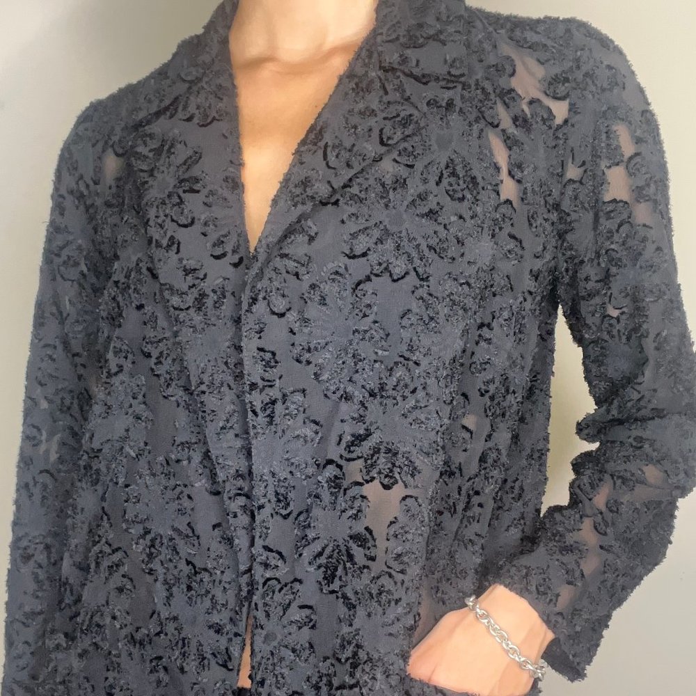 Zara~ Black lace coord set